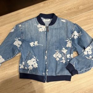 One X One Teaspoon jean Bomber jacket size XXS oversized fit